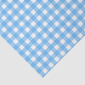 Sky Blue Gingham Seidenpapier (Ausschnitt)