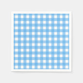Sky Blue Gingham Serviette (Vorderseite)