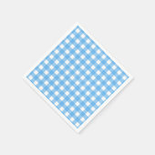 Sky Blue Gingham Serviette (Ecke)