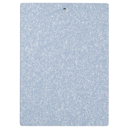 Sky Blue Glitzer Monogram Klemmbrett (Rückseite)