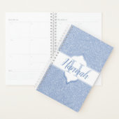 Sky Blue Glitzer Monogram Planer (Anzeige)