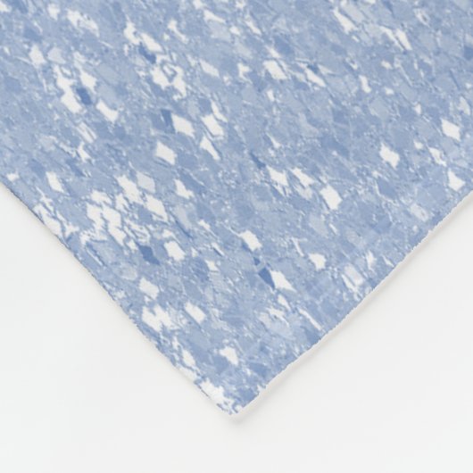 Sky Blue Glitzer Monogram Throw Blanket Fleecedecke (Ecke)