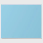 Sky Blue Glossy Wrapping Paper Geschenkpapier (Flach)