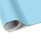 Sky Blue Glossy Wrapping Paper Geschenkpapier (Rolleneckpunkt)