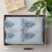 Sky Blue Gold Weihnachtsbaumen Seidenpapier (Geschenk)