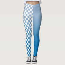 Sky Blue Gradient and Checkered Pattern