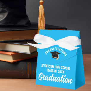 Sky Blue Graduation Party individuell angepasst Geschenkschachtel