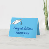 Sky Blue gratulieren für den Abschluss Karte (Vorderseite)