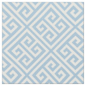 Sky Blue Greek Key Pattern Stoff (Nahaufnahme)