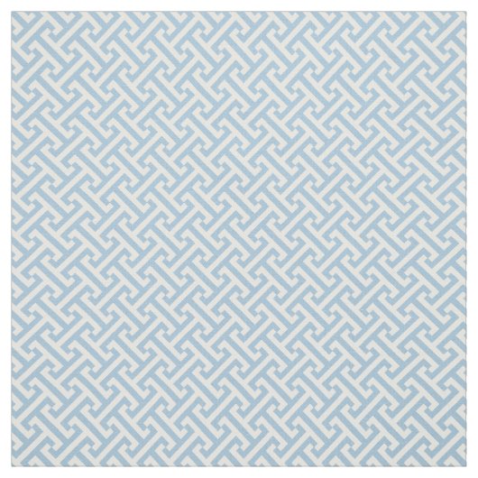 Sky Blue Greek Key Pattern Stoff (Muster)