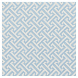 Sky Blue Greek Key Pattern Stoff