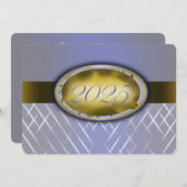 Sky Blue Harvest and Gold Class of 2025 Einladung (Vorne/Hinten)