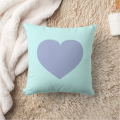 Sky Blue Heart und Sky Blue Hearts - Reversible Kissen (Decke)
