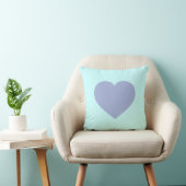 Sky Blue Heart und Sky Blue Hearts - Reversible Kissen (Stuhl )
