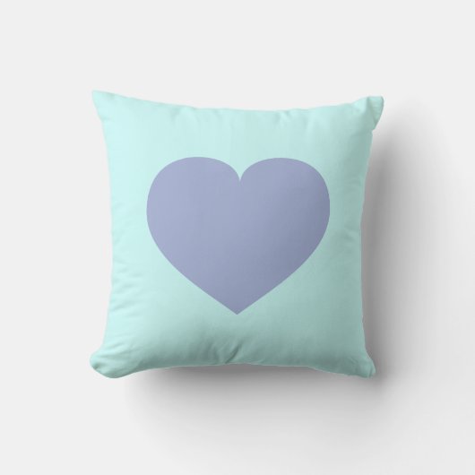 Sky Blue Heart und Sky Blue Hearts - Reversible Kissen (Vorderseite)