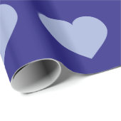 Sky Blue Hearts Geschenkpapier (Rolleneckpunkt)