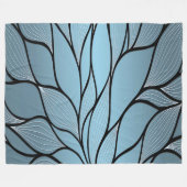 Sky Blue Hues Creative Verlass Pattern Fleecedecke (Vorderseite (Horizontal))