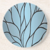 Sky Blue Hues Creative Verlass Pattern Getränkeuntersetzer (Vorne)