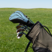 Sky Blue Hues Creative Verlass Pattern Golf Headcover (In SItu)