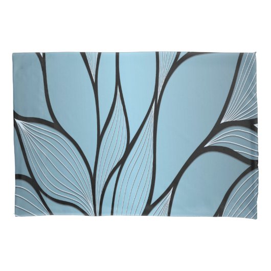Sky Blue Hues Creative Verlass Pattern Kissenbezug (Vorderseite)