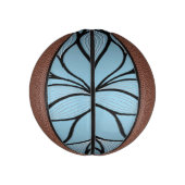 Sky Blue Hues Creative Verlass Pattern Mini Basketball (Vertikal)