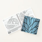 Sky Blue Hues Creative Verlass Pattern Notizblock (Innenseite)
