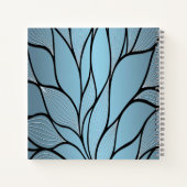 Sky Blue Hues Creative Verlass Pattern Notizblock (Rückseite)