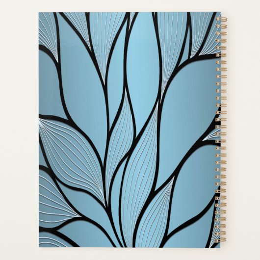 Sky Blue Hues Creative Verlass Pattern Planer (Rückseite)