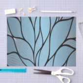 Sky Blue Hues Creative Verlass Pattern Seidenpapier (Handwerk)