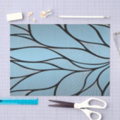 Sky Blue Hues Creative Verlass Pattern Seidenpapier (Handwerk)