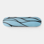 Sky Blue Hues Creative Verlass Pattern Skateboard (Horizontal)