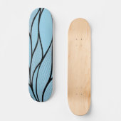 Sky Blue Hues Creative Verlass Pattern Skateboard (Vorderseite)