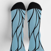 Sky Blue Hues Creative Verlass Pattern Socken (Oben)