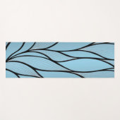 Sky Blue Hues Creative Verlass Pattern Yogamatte (Vorderseite (Horizontal))