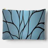 Sky Blue Hues Creative Verlass Pattern Zubehörtasche (Vorderseite)