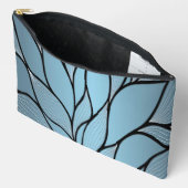 Sky Blue Hues Creative Verlass Pattern Zubehörtasche (Offen)
