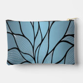 Sky Blue Hues Creative Verlass Pattern Zubehörtasche (Rückseite)