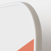 Sky Blue Lmon Racing Stripes White Background Pickleball Schläger (Linke Seite)