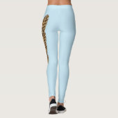 Sky Blue Maine Staat Pine Cone Leggings (Rückseite)