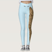 Sky Blue Maine Staat Pine Cone Leggings (Vorderseite)