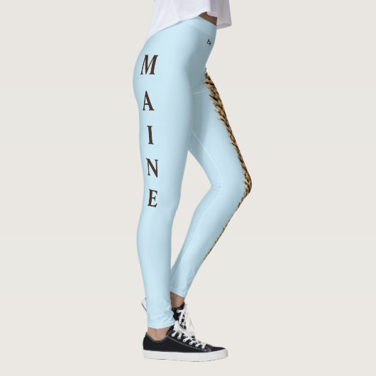 Sky Blue Maine Staat Pine Cone Leggings (Rechts)