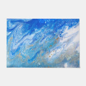 Sky Blue Marble Fußmatte (Vorderseite)