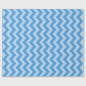 Sky Blue Marokcan Moods Chevrons Geschenkpapier (Flach)