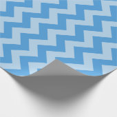 Sky Blue Marokcan Moods Chevrons Geschenkpapier (Ecke)
