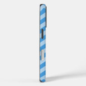 Sky Blue Marokcan Moods Chevrons mit Monogram Case-Mate iPhone Hülle (Rückseite / Rechts)