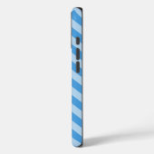 Sky Blue Marokcan Moods Chevrons mit Monogram Case-Mate iPhone Hülle (Rückseite / Links)
