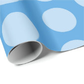 Sky Blue Marokcan Moods Dots Geschenkpapier (Rolleneckpunkt)