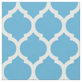 Sky Blue marokkanische Quarrefolienmuster Stoff (Nahaufnahme)