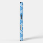 Sky Blue marokkanischer Damask Case-Mate iPhone Hülle (Rückseite / Rechts)