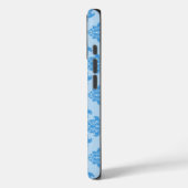Sky Blue marokkanischer Damask Case-Mate iPhone Hülle (Rückseite / Links)